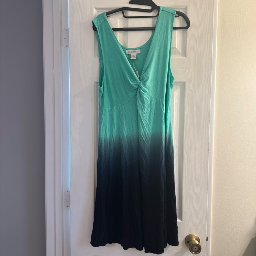 Ombré Beach Cover Up Dress Sleeveless